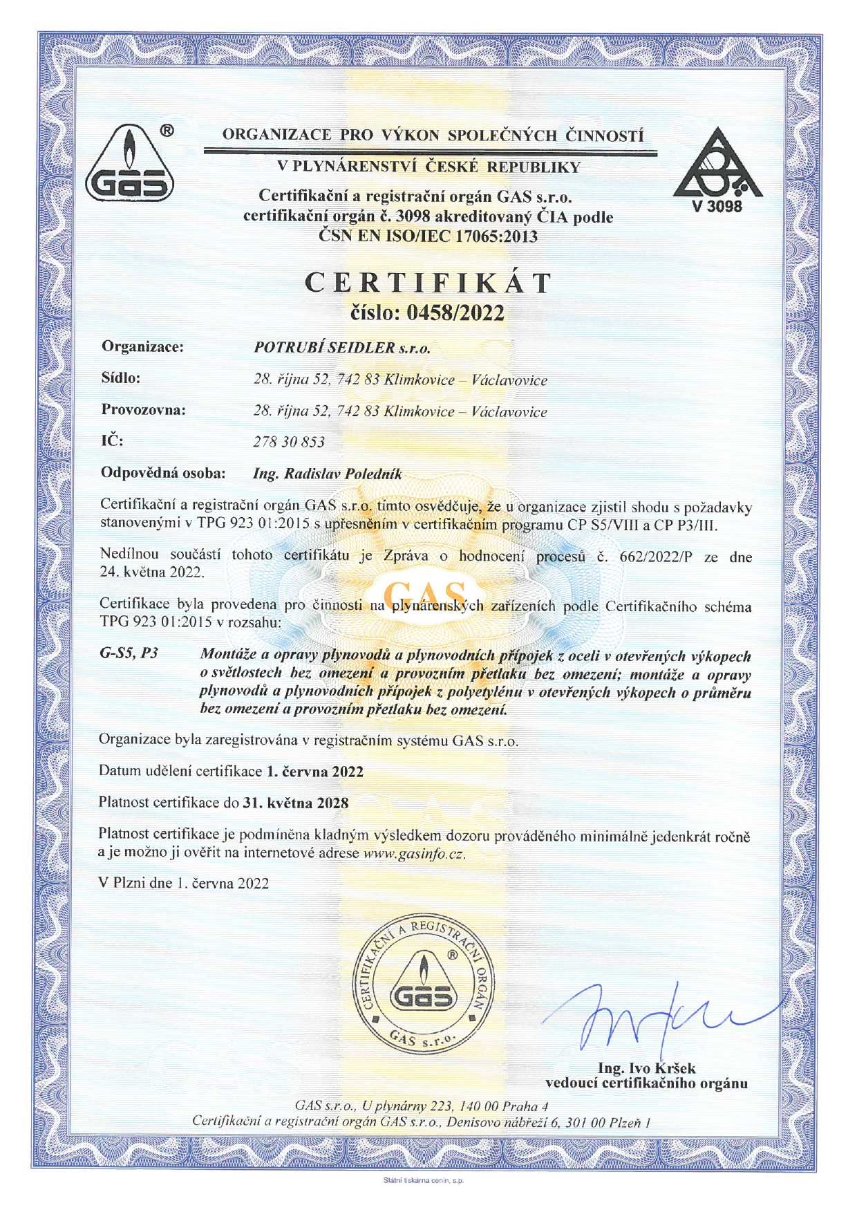 Certifikát 5